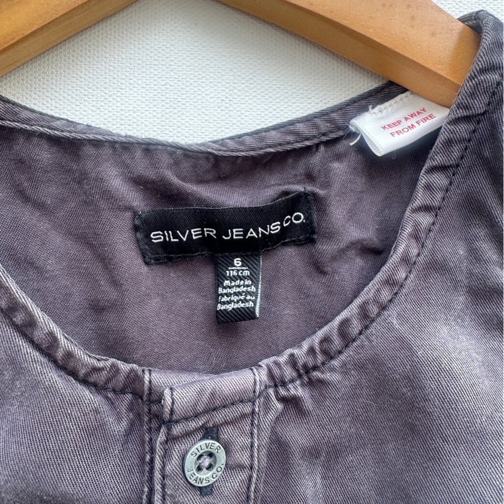 Silver Jeans - Girls Black Sleeveless Jumpsuit - Size 6 - Picture 2 of 8